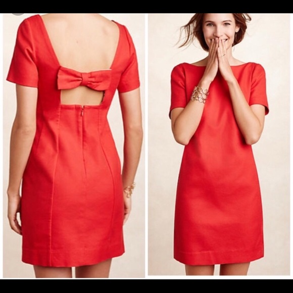 Bow Back Shift Dress
